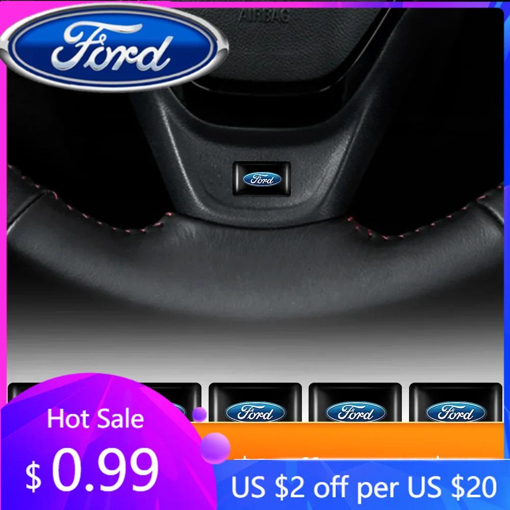 Nová 2026 Samolepka na auto Ford Nová 2025 Horký Auto Styling 3D Epoxidové Samolepky na Dekoraci Volantu a Palubní Desky Pro Ford Fiesta Mon