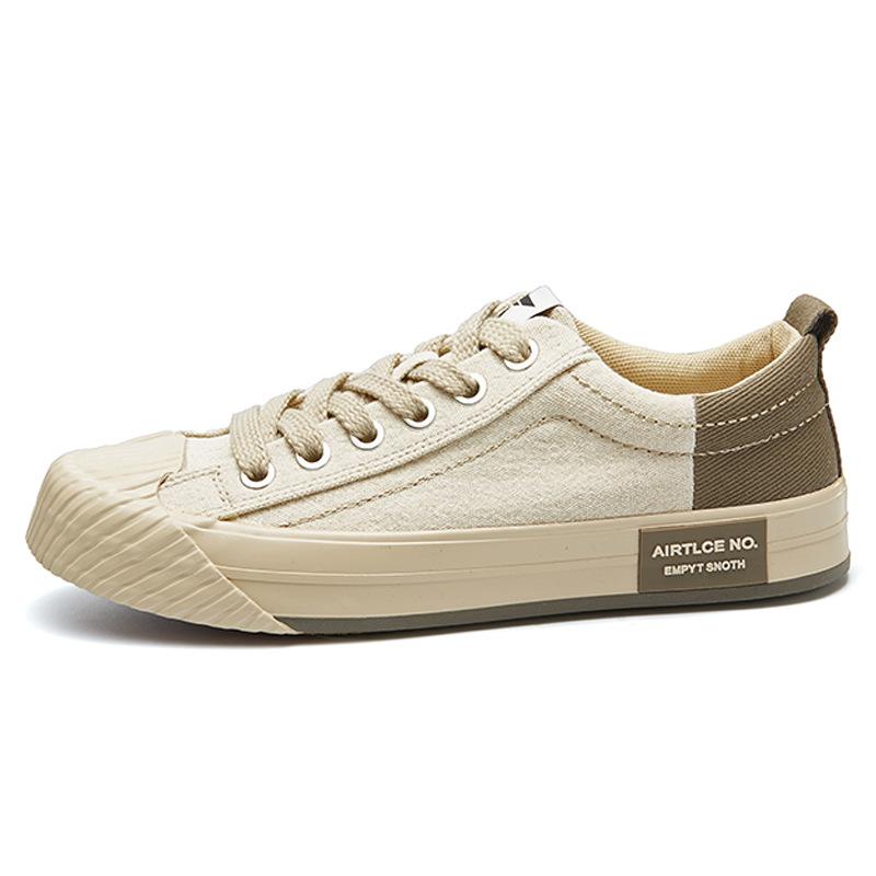 

Весенние новые мужские туфли, модные трендовые нишевые повседневные мужские парусиновые туфли на шнуровке, низкие туфли на плоской подошве для мужчин 44