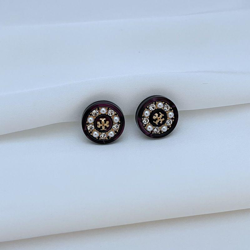 Elegant Pearl & Rhinestone Women's Stud Earrings