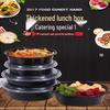 Disposable Round Black Takeout Containers