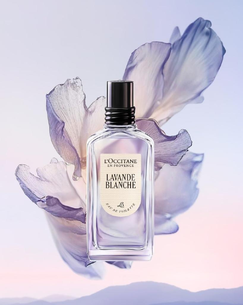 Lavande Blanche Eau de Toilette 50mL Perfume Fragrance for Men and Popular Birthday Gift L'OCCITANE [White Lavender] Women,