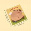 4PCS Creative Capybara Sticky Notes Kawaii Memo Pads Bookmark Stickers Office Study Supplies