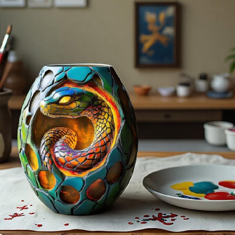 Easy Releasing Silicone Snake Mold Detailed Design for Resin Crafting Jewelry Making and Decorative Succulents Planter