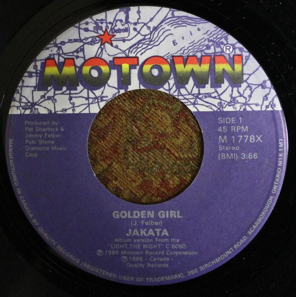 

7inch Record JAKATA - Golden Girl M1778X MOTOWN 1984 Canada Soul/Funk Used