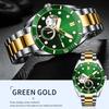 Men Watch Green Waterproof Watch for Men Stainless Steel Automatic Mechanical Watch Men Luxury Watch Luminous Wristwatch