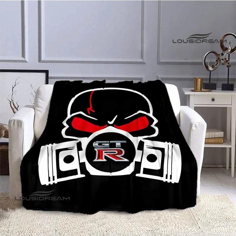 GTR Racing Retro Printed Blankets Warm Blanket Soft and Comfortable Home Travel Bed Blanket Picnic Blanket Birthday Gift