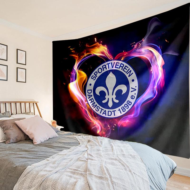 Sport Darmstadt  Tapestry, Unique Design Tapestry, Wall Decor for Bedroom,Livingroom, Playroom,Heartwarming Fan Holiday Gifts