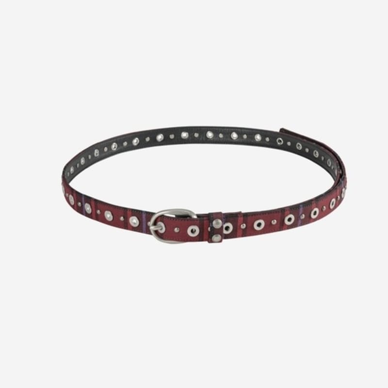 

VACANT ARCHIVE LINKIN SKINNY EYELET belt CHECK FREE