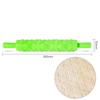 Plastic Non Stick Fondant Rolling Pin Tool Portable Embossed Rolling Pin Fondant Pastry Cake Decorating Tool
