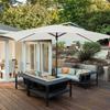 Schirm Ersatzbespannung 6.6x10ft Terrassenschirm Ersatzbespannung Robuste Ausleger-Sonnenschirm-Abdeckung für Terrasse Hinterhof