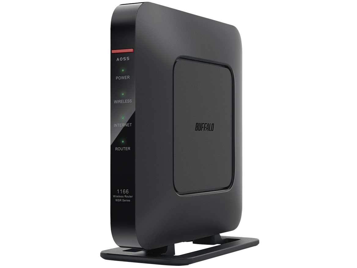 

Buffalo Wireless LAN base unit Black WSR-1166DHP4-BK 11ac/n/a/g/b 866+300Mbps