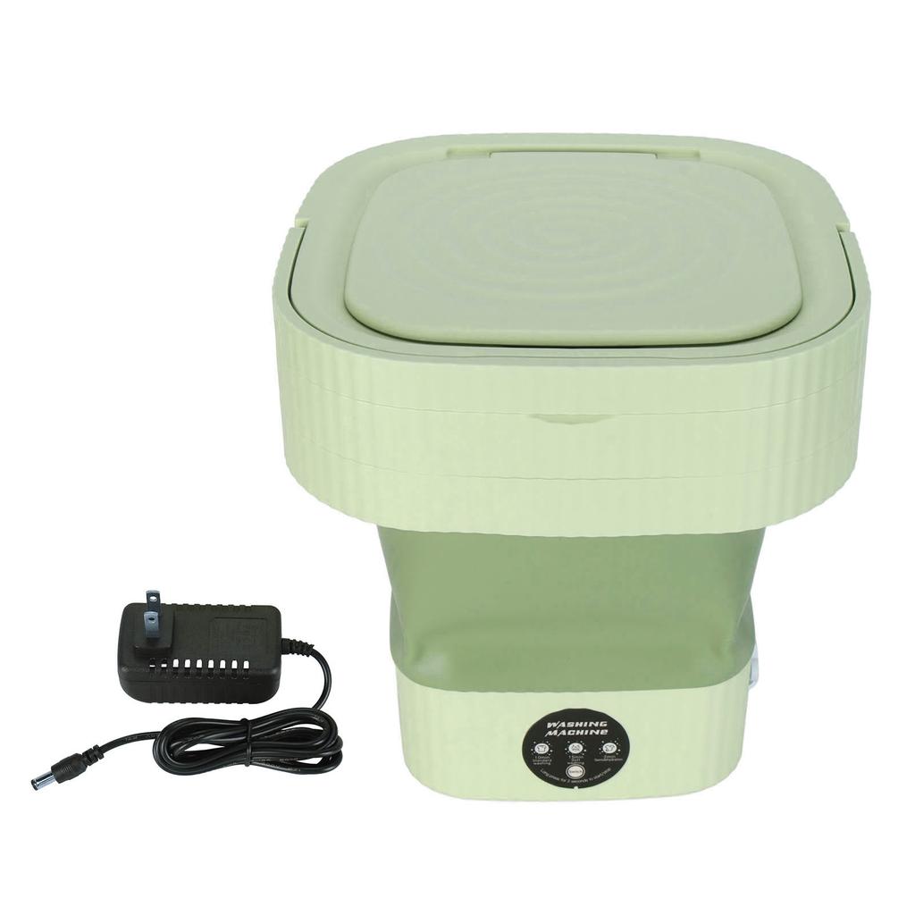 Foldable Washing Machine 10L Portable Strong Stain Removal Drainage Hole Design Three Timing Modes