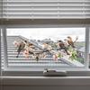 Colorful Flower Branches Bird Glass Windows Home Beautification Decoration Electrostatic Window Stickers Self-adhesive Removable