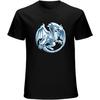 Blue Eyes White Dragon Men's T-Shirt Black Unisex Mens Tees