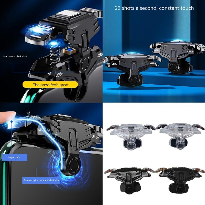 Pair Mobile Game Triggers Controller Joystick Key Button Cell Phones Gaming Accessories Upgrades for Games Takes