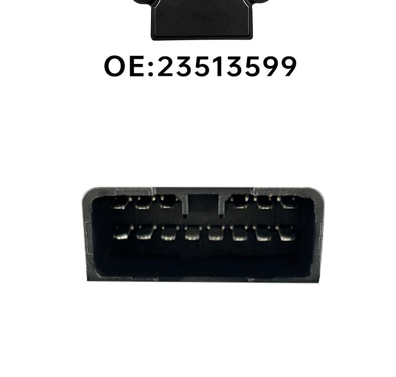 Power Window Switch for Baojun 730 Driver's Side, Anti-Pinch with Silver Trim.