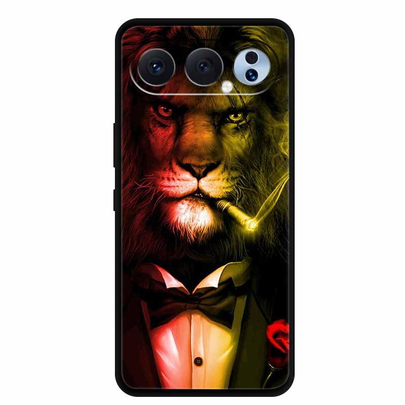 Hülle Für Honor 500 Pro 5G Tiere Löwe Weiche Schwarze Silikon TPU Handyhülle Für Honor 500 Pro Hülle 6.55" Schutz Stoßfänger Fundas