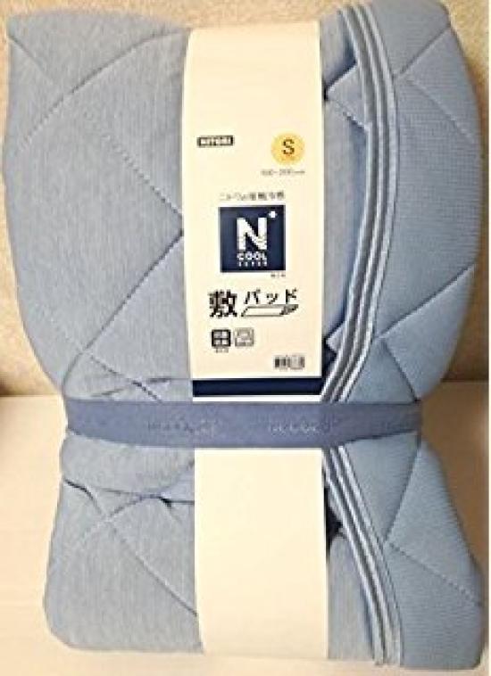 Nitori Super Fitted Синий x 200 Контактное Охлаждение Super N-Cool Простыня, Односпальная, (100 см), Н-Кул синий