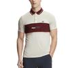 Fila Color Block Striped Short Sleeve Polo Shirt Men Tops Lactose A11M423121FBG