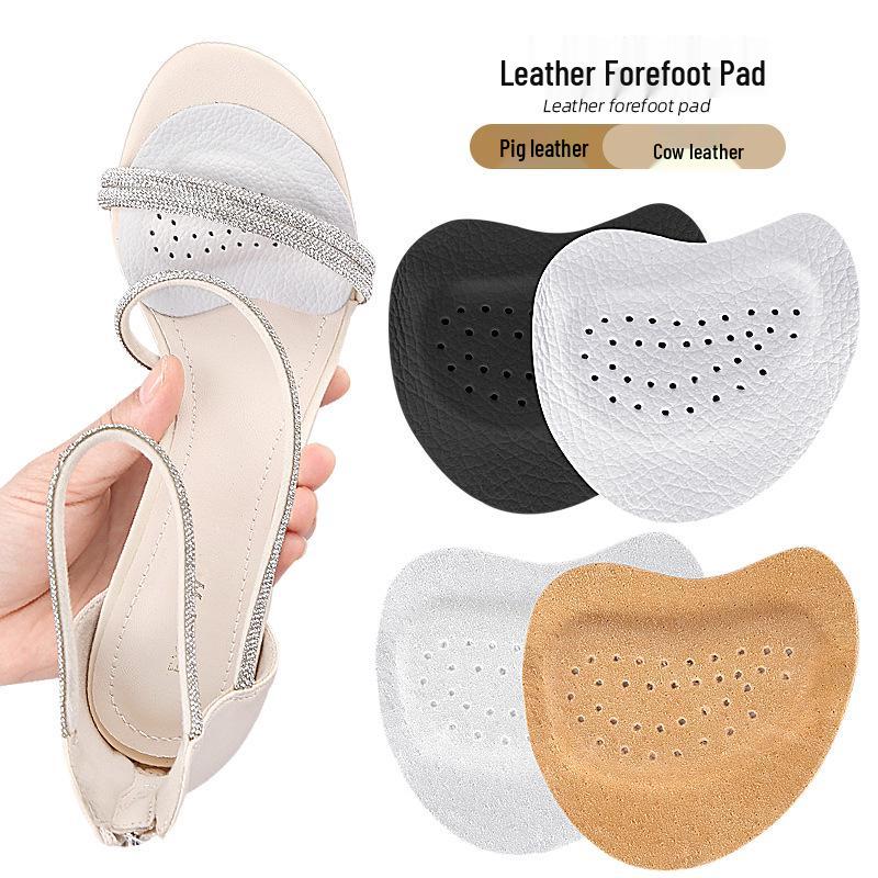 Self-Adhesive Leather Forefoot Pads: Anti-Slip, Shock-Absorbing, Soft Cushions for High Heel Sandals
