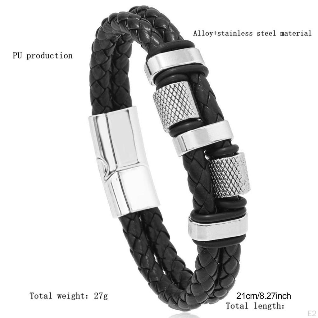 Charm Bracelet Trendy Stylish for Men Women Dainty Comfortable to Wear Black