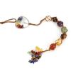 Crystal Car Pendant With Handwoven Weaving Design For Bedroom Decor