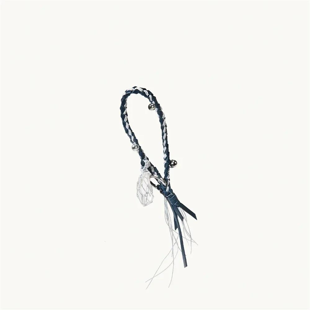 2025 Women's Popular Knitted Rope Keychain - Leather Rope Bag Pendant, Wallet Key Backpack Keyring Gift