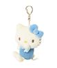 Sanrio Characters Sanrip Sanrio Hello Kitty Pekkle the Duck Marron Cream Mascot Plush Toy Mochi Mochi Charm Keychain for and Travel [Bleu Bleuet]