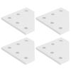 4pcs Reinforcement Plate Aluminum Extrusion Connector Durable Joining Plate Outside  DIY Projects