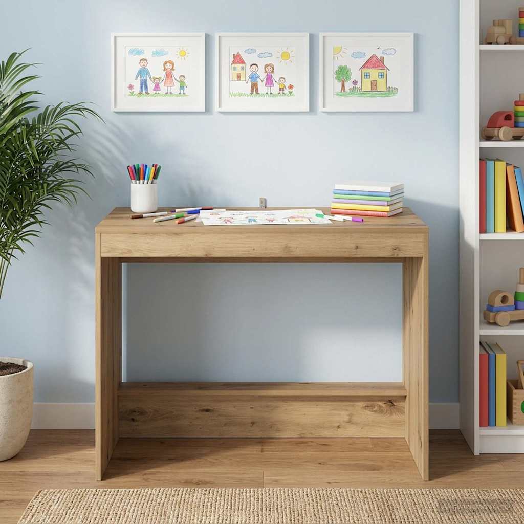 Bed Desk Artisan Oak Wood Composite 100 x 45 x 75 cm