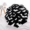 Halloween Night Bat Umbrella Automatic Open/close, Sturdy Iron Frame & 8-Rib Structure, Umbrella for Women & Men, Christmas Gift