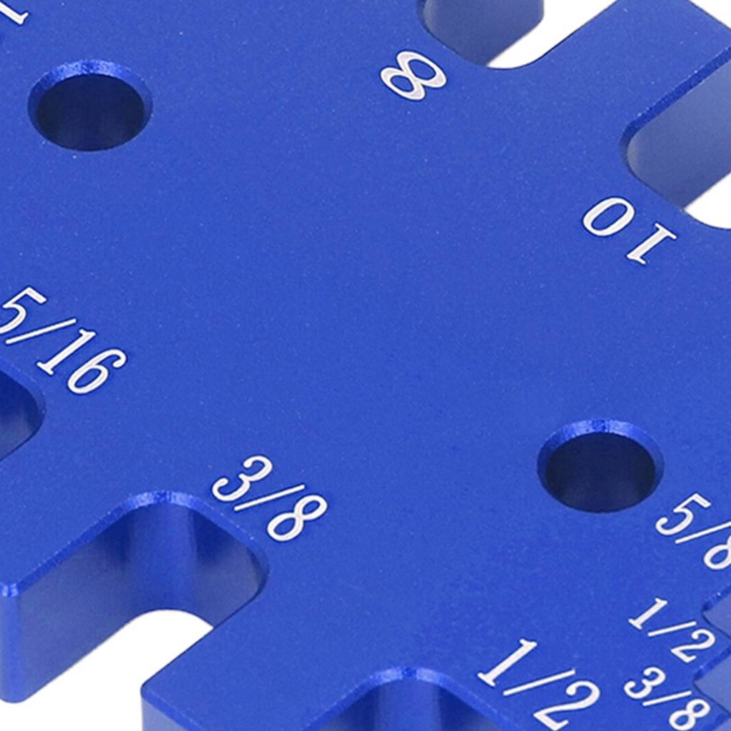 Dovetail Jig Tenon Caliper Aluminum Scale Card Measuring Woodworking Tool