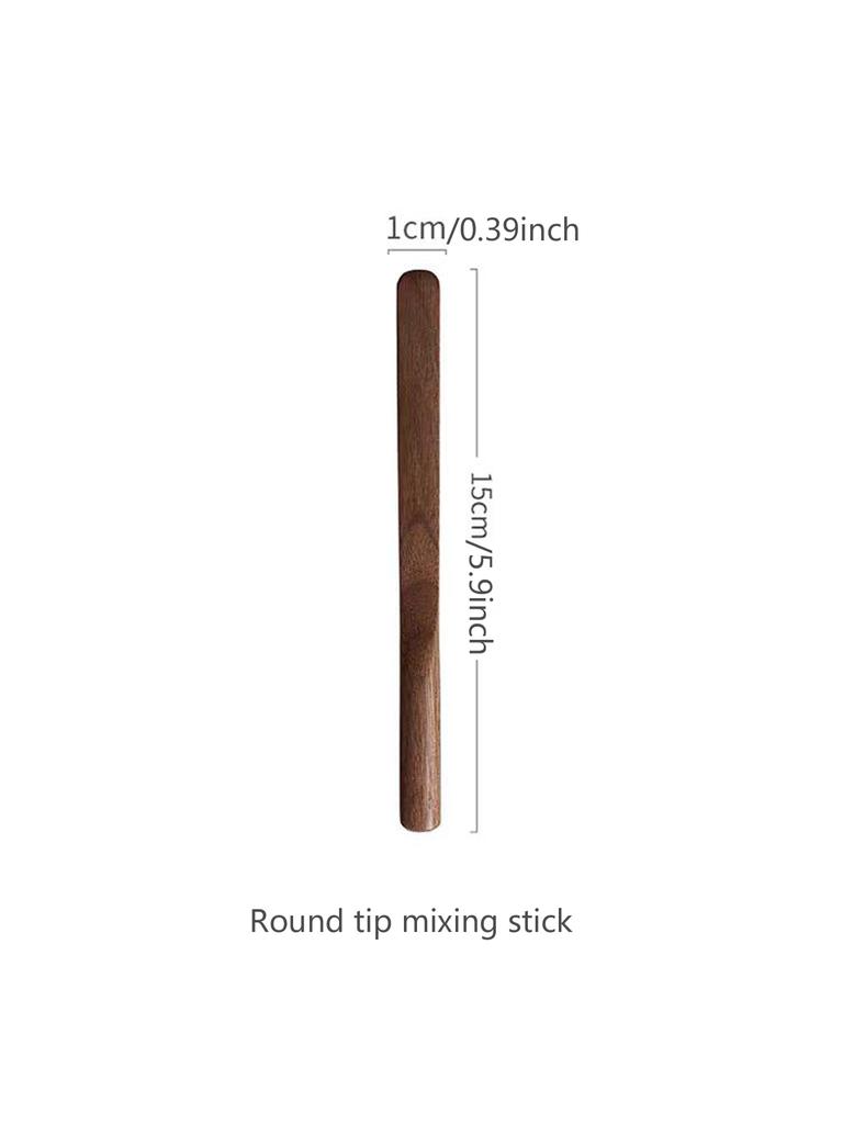 1pc/Coffee Stirrers,Walnut wood,Creative wooden spoon,Dessert mixing stick,Long handle mixing spoon
