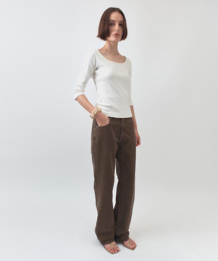 Simeteuligpeosenteu Feminine 2-Way Top / White