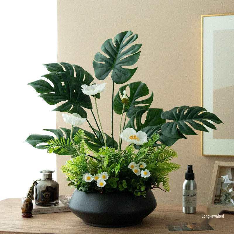 Premium Artificial Green Plants for Home Decor – Perfect for Living Room, Dining Table, TV Stand, or Entryway