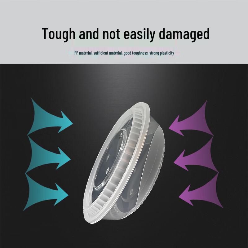 Green Kangchu 2000ml Round Disposable Meal Boxes with Lids