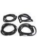 4Pcs Door Weatherstrip For Toyota Land Cruiser Fj80 Fzj80 Hzj81 Hdj80 1990-1998