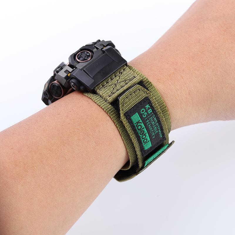Quick Fabric Watchband For Huawei Smart Watch Gt5pro Gt5 Gt4 Gt 4 46mm Camouflage Army Green Fabric Nylon Men Universal Strap 22