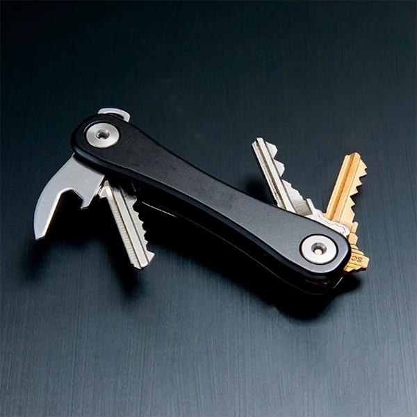 Slimme sleutelhanger Mini-sleutelhanger Compacte sleutel Decoratieve houder Clip Thuisopslag Metalen sleutelclip Aluminium organisator Sleutelhanger buiten