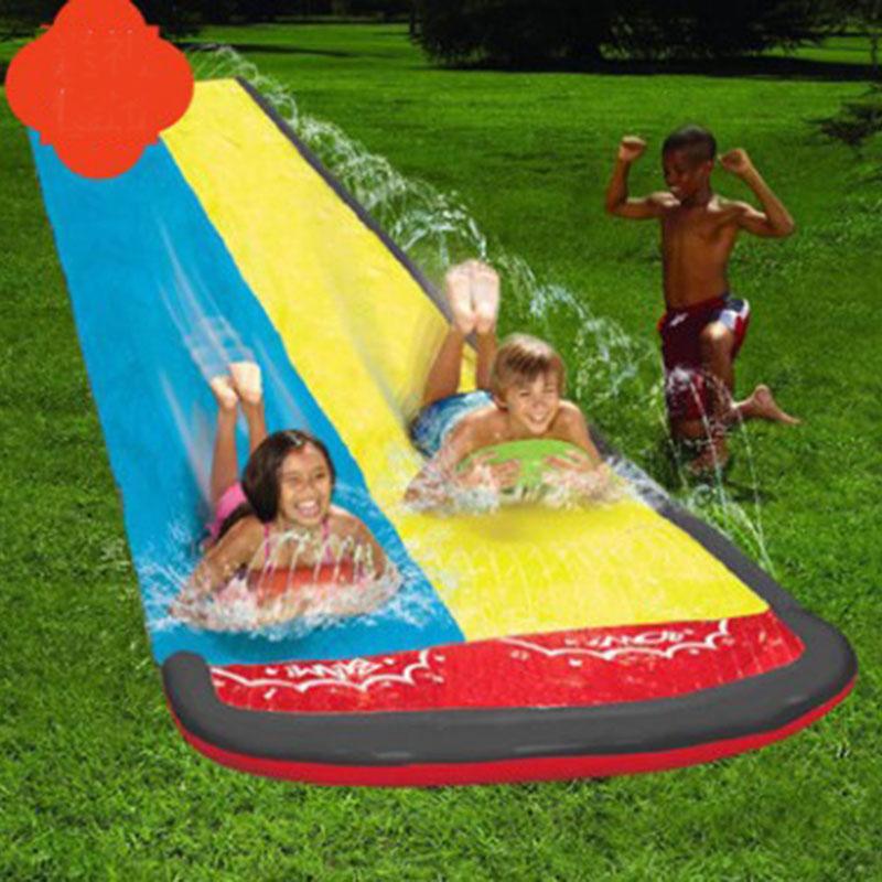 Inflatable Lawn Water Slide Summer Swimming Pool Waterslides Kids Outdoor Water Play Game Backyard Water Toy Sprinkler