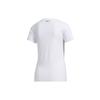 Adidas Neo Three Stripes Color Block Pattern Print Round Neck Short Sleeve T-Shirt Women Tops White GK1568