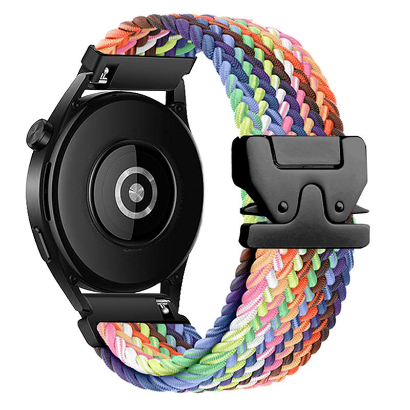 Braided Solo Loop Band For Galaxy Watch 7/FE/6/5/pro/4/Classic Bracelet Correa Huawei Watch GT 2 3 Pro 4 20mm 22mm Watch Straps