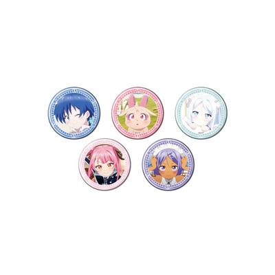 TV Anime "I Was Reincarnated As the Seventh Prince, So I Will Carefully Master Magic" 01 [Scene Illustration] Can Badge Complete Set (Box of 5)