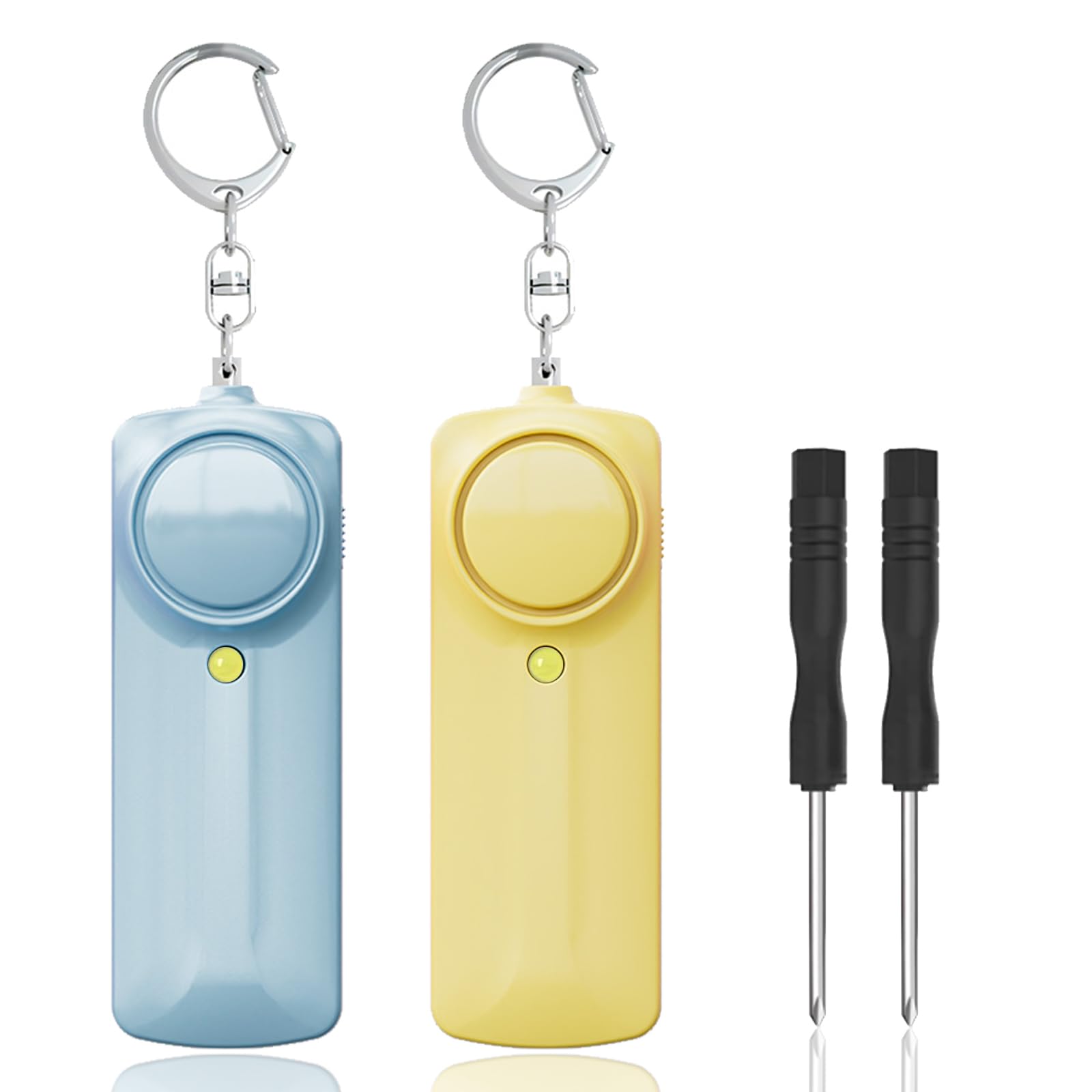 

EvoAce 130 дБ Громкая охранная сигнализация с подсветкой желтым светом, светодиодная, простая, подходит для начальной школы и для защиты школьного портфеля