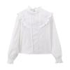 Kaslead New Arrival Women's Fashion Style Fashion Hollowed-out Embroider Romantic Style Shirt 4387234