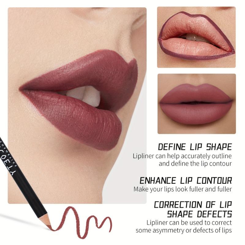 Matte Lipstick Lipliner Suit Nude Color Does Not Fade Lasting Makeup Matte Texture