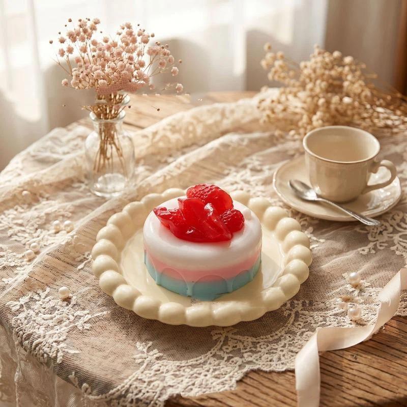 Jumbo Simulation Strawberry Cake  Pu Slow Rising Cute Squeeze Toy For Backpack Pendant Decoration