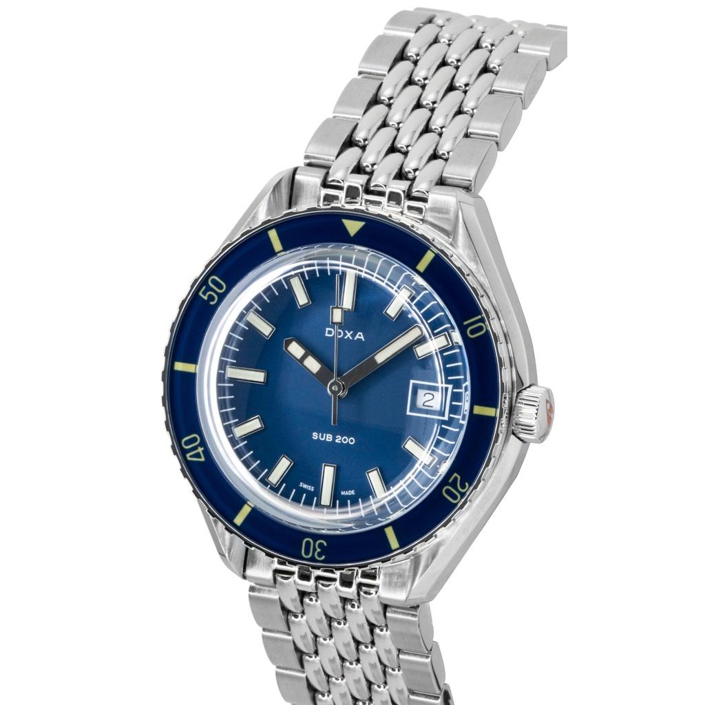 Doxa Sub 200 Caribbean Stainless Steel Blue Dial Automatic Diver's 799.10.201.10 200M Men's Watch