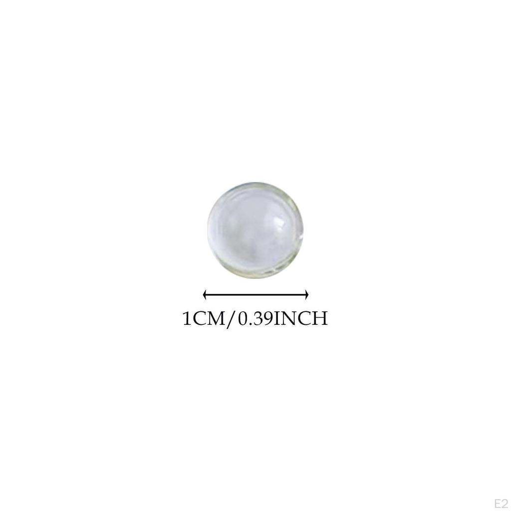 100 ks malých skleněných perliček čiré kulaté bez dírek stůl s rozptylem dekorační koule dekorativní