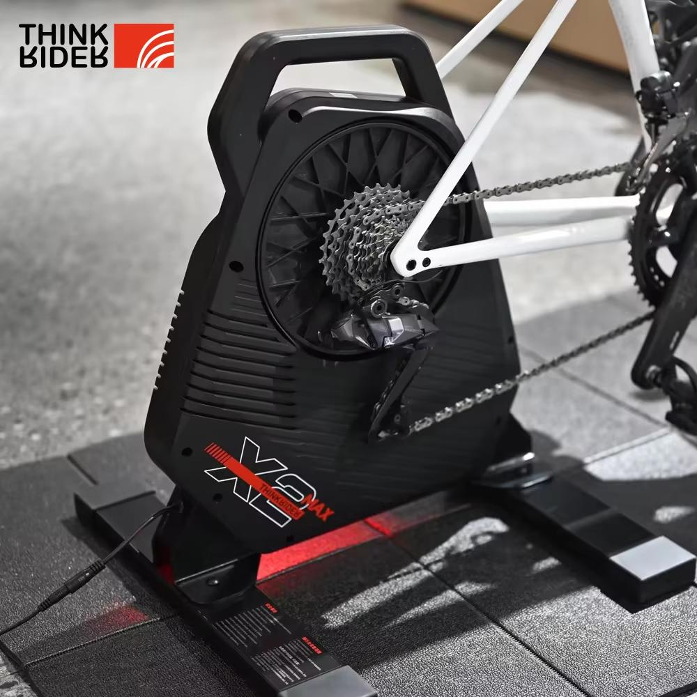 New ThinkRider X2Max Smart Bike Trainer MTB Road Bicycle Home Trainer Built-in Power Meter Power Meter Compatible